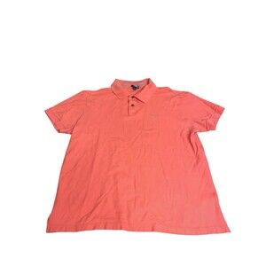 PATAGONIA MEN'S PIQUE CORAL COLOR POLO SHIRT SIZE XL GREAT!